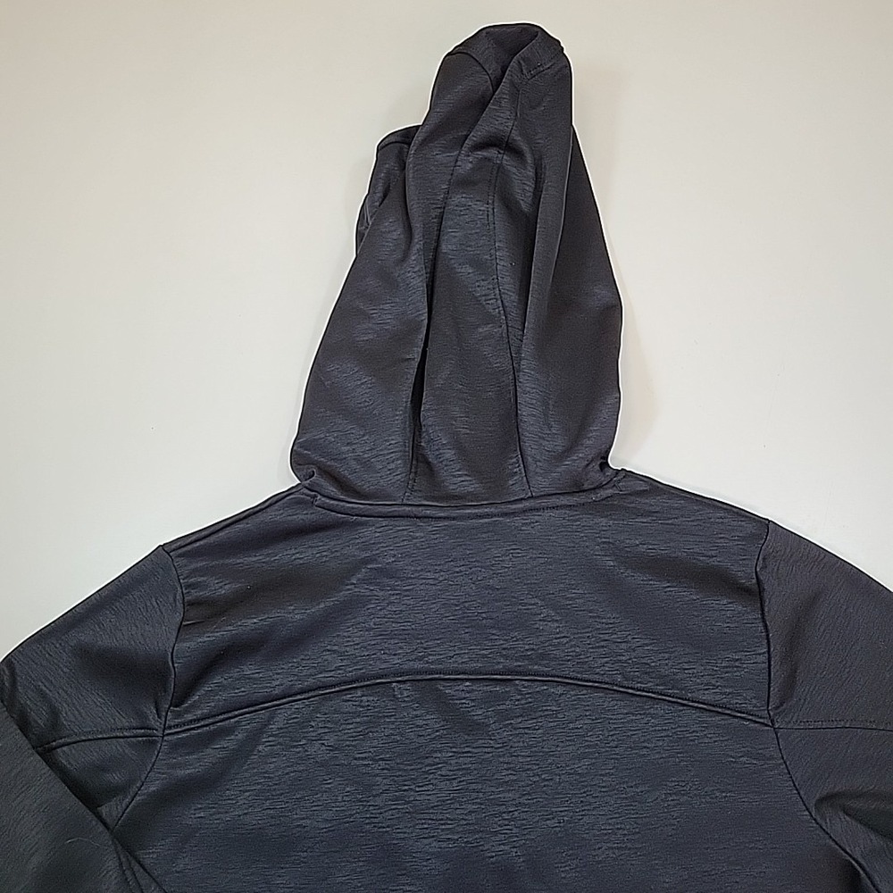 Under Armour ColdGear Hoodie Womens Medium Black Loose Fit Pullover Logo Sweatsh - Picture 9 of 10
